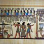 #244 Egyptian Papyrus  HandMade Painting,size 60x120cm (24"x48") Judgement Day