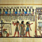#244 Egyptian Papyrus HandMade Painting,size 100x200cm (40"x80") Judgement Day