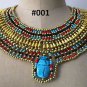 Egyptian Queen Cleopatra style Pharaoh's Necklace/Collar Handmade, Fast shipping