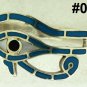 Hall marked Egypt Ägypten Pharaoh Silver Bracelet,Eye of Horus and Turquoise