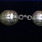 Hall marked Egyptian Pharaoh Silver Bracelet, 800, Scarab