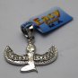 Hall marked Egyptian مصرPharaoh Silver Platinum Plated Pendant,925,Isis & Zircon