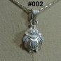 Hall marked Egyptian Pharaonic Silver Pendant , Ankh, Scarab, Lotus, Cartouche