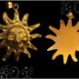 Egyptian Hall Marked 18 Karat Gold pendant, Egypt Statue , The Smile Sun