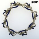 Hall marked Egyptian Pharaoh Silver Bracelet, 800,Eye of Horus with Lapis