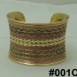 Handmade Egyptian Bedouin Siwa Vintage Brass costume Jewelry One Cuff Bracelet