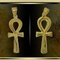 Egyptian Hall Marked 18 Karat Gold pendant, Egypt Pharao's Decor Ankh 2.7 Grams