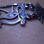 Hallmark Fascinating Egyptian Silver Cuff Bracelet Nefertiti Eye of horus