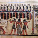 Egyptian Papyrus  HandMade Painting,size 70x170cm (28"x68") Judgement Day (244)