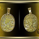 EgypHallMark 18 K. Gold Fascinating pendant Charm Ancient Egypt Queen Nefertiti