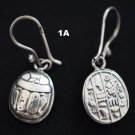 Hallmark مصر Egyptian Pharaoh,Authentic Silver Earrings Eye Horus,Scarab,Variety