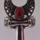 Hallmark Egyptian مصر Pharaonic Silver Rings "Ankh,Isis Wings"  colors