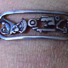 Hallmark Egyptian Pharaoh Silver Cuff Bracelet, and Cartouch