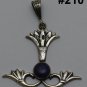 Hallmark Egyptian, Pharaonic, Authentic Silver Pendant,Real Gems,Ankh Variety
