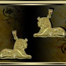 Charming Hallmark 18 K. Gold pendant ancient Egypt Most famous monuments  Sphinx