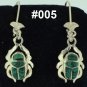 Hallmark Egyptian, Pharaonic, Authentic Silver Earrings with Gems 800,variety