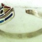 Hallmark Egypt Ägypten Pharaoh Silver Bracelet,Eye of Horus and Real Gemstone