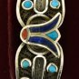 Hallmark Egypt Ägypten Pharaoh Silver Bracelet,Lotus,Turquoise, and Lapis