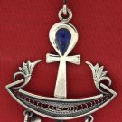 Hallmark Egyptian Silver (Key of life, Louts flower) with Natural Lapis