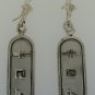 PUT YOUR hieroglyphic NAME On Elegant Sterling Silver Egyptian CARTOUCH Earrings