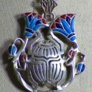 Egyptian Pharaonic Silver Pendant,Scarab,Lotu,Eye of Horus,Nefertiti