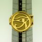 CUSTOMIZE Your Own Eye of Horus Fascinating 18 Karat Gold ethinic Egyptian Ring