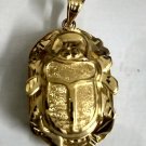Egyptian Hallmark 18 Karat Gold Fascinating pendant Pharao's LUCK Scarab 5.3 Gr