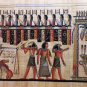Egyptian Papyrus HandMade Painting size 40x100cm 16"x40"Judgement Day US #244