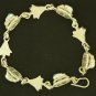 Hallmark Egyptian Pharaoh Silver Bracelet, with colorful Scarab and Lotus