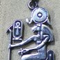 Egyptian, Pharaonic, Authentic Silver Pendant, Nefertiti,Tut .Isis,scarab,Bastet
