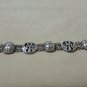 Hallmark Egyptian Silver Cuff Bracelet Ankh key of life scarab and Lotus flower