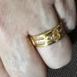 Size your Egyptian 18karat gold band or ring choose your favorite style