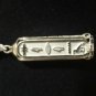 PUT YOUR favorite 4 NAMES On Elegant Sterling Silver Egyptian CARTOUCH + Chain