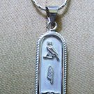 PUT YOUR hieroglyphic NAME Fascinating Sterling Silver Egyptian CARTOUCH + chain