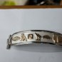 YOUR hieroglyphic NAME On Elegant Sterling Silver CARTOUCH with 18kt Gold symbol