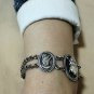 Hallmark Egyptian Pharaoh Silver Cuff Bracelet, Ankh key of life, Scarab.
