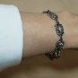 Hallmark Egyptian Pharaoh Silver Cuff Bracelet, Ankh key of life, Isis Wings.