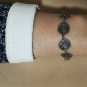Hallmark Egyptian Pharaoh Silver Cuff Bracelet, Ankh key of life, Isis Wings.