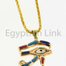 Egyptian Hallmark 18 Karat Gold pendant, ancient Egypt Pharao's Eye Of Horus