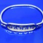 Customize your name on Hallmark Egyptian Sterling Silver Bangle Cartouche