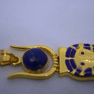Elegant Egyptian 18 karat gold Pharao Goddess Hathor Decorated With Precious g.s