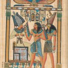 Egyptian papyrus painting King Sity, Horus and Osiris number 3