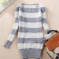 2014 New Arrival O-Neck Knitted Sweaters Lady Long Sleeve Stripe Sweater