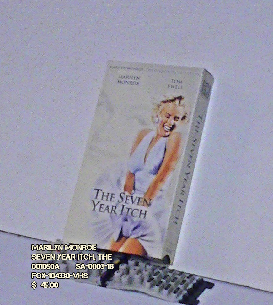 VHS - MARILYN - SEVEN YEAR ITCH, THE
