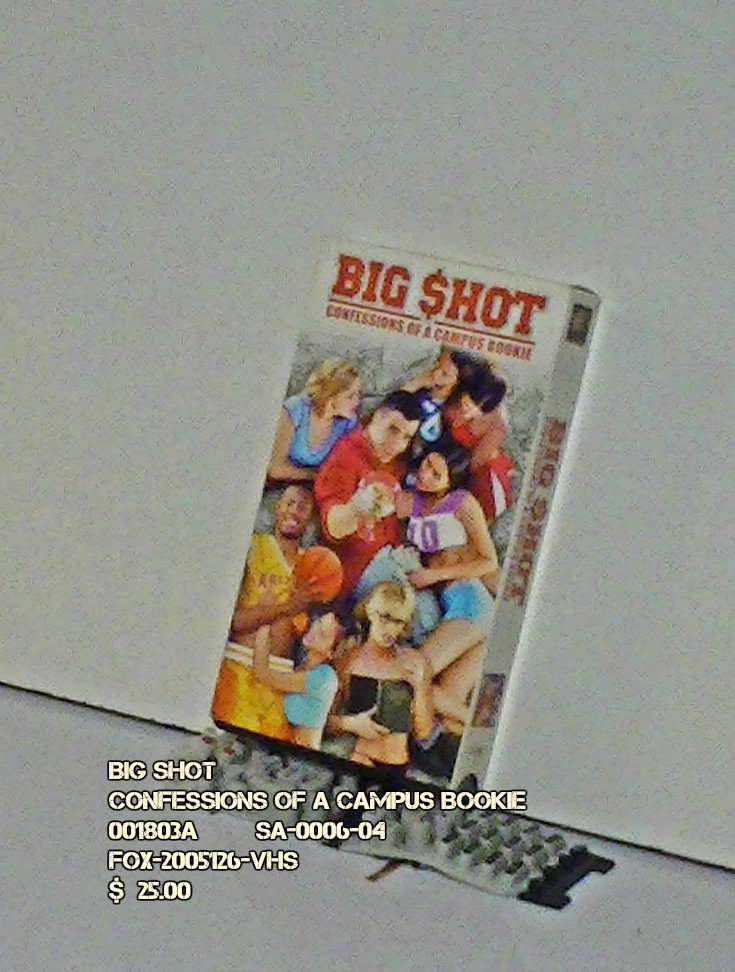 Big Shot Confessions Of A Campus Bookie VHS - BIGSHOT - CONFESSIONS OF A CAMPUS BOOKIE