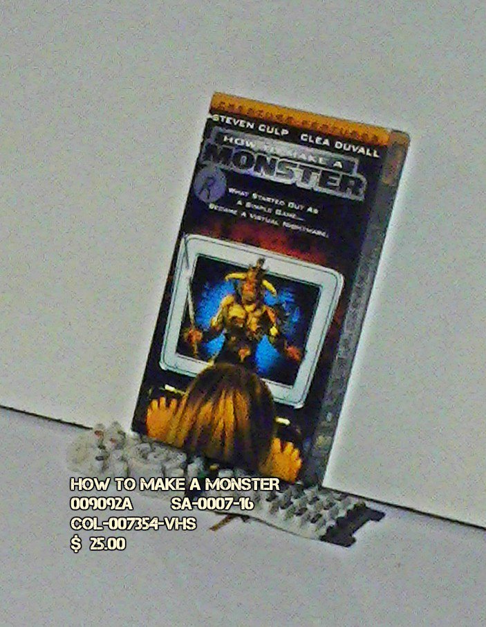 VHS HOW TO MAKE AN MONSTER
