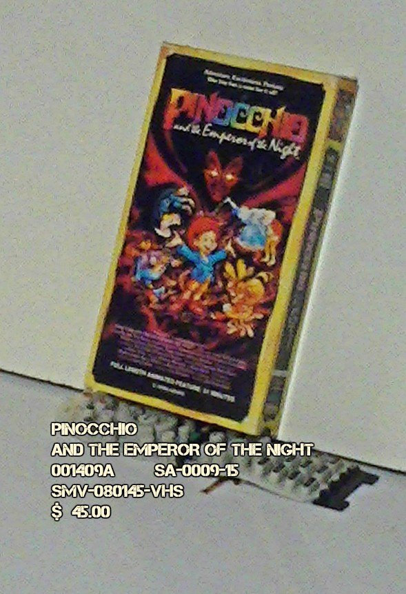 VHS - PINOCCHIO - AND THE EMPEROR OF THE NIGHT