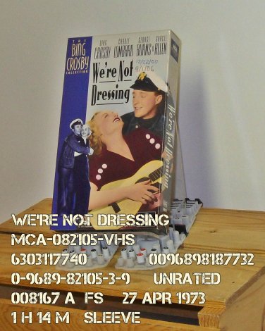VHS - WE'RE NOT DRESSING