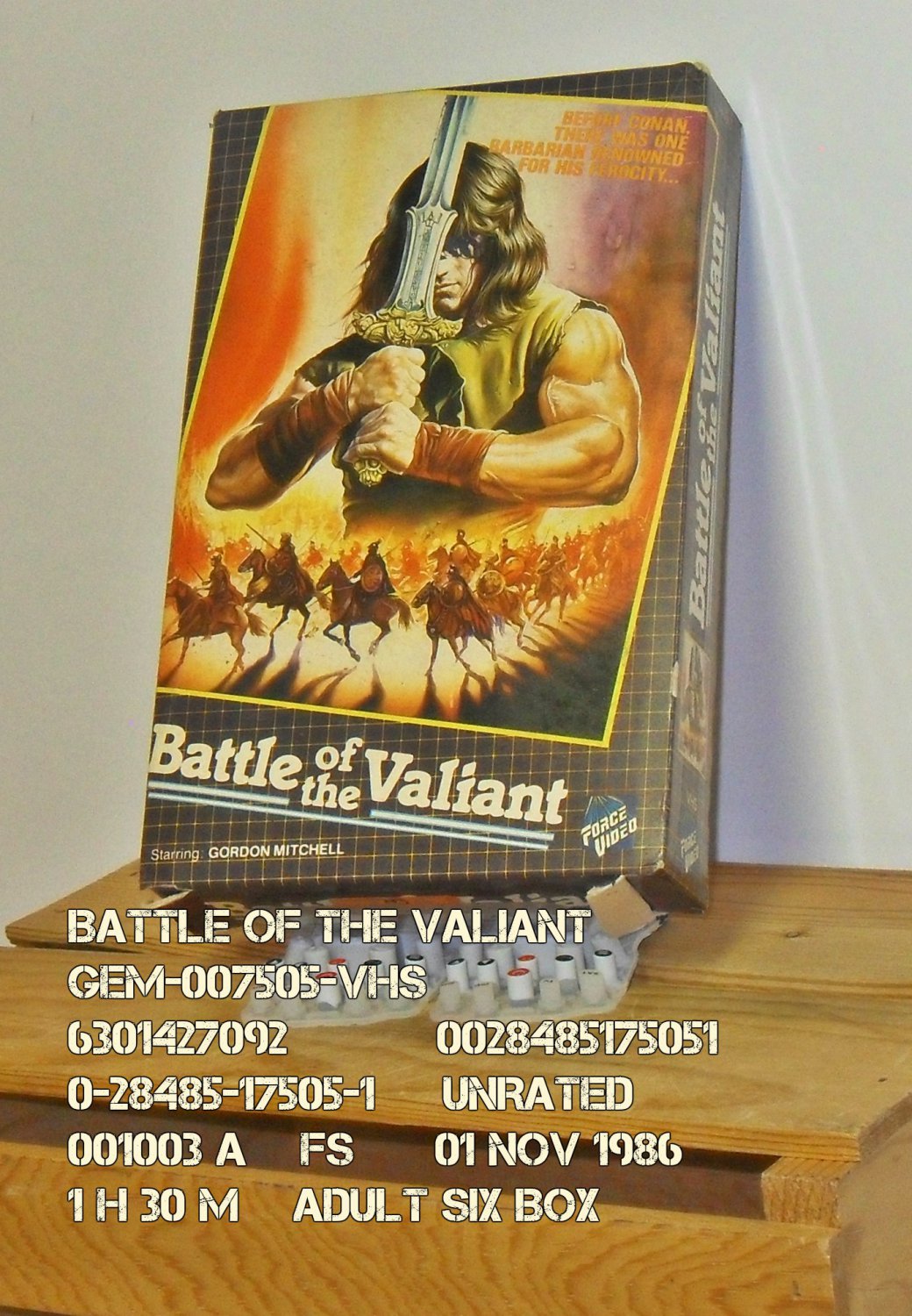 VHS BATTLE OF THE VALIANT