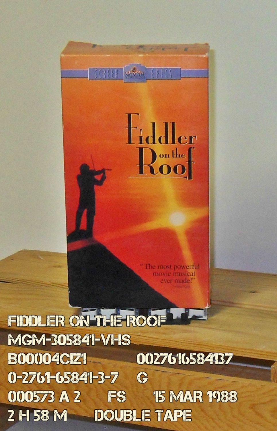 VHS - FIDDLER ON THE ROOF